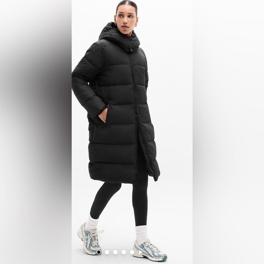 NWT Athleta 2X Stratus Puffer Parka Coat Black